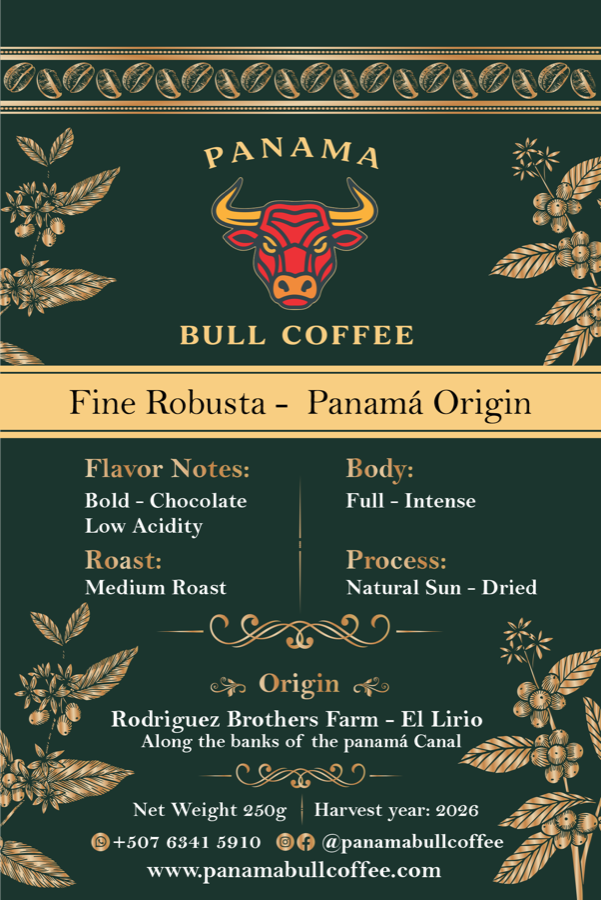 Panam&aacute; Bull Coffee - Fine Robusta Panam&aacute; Origin