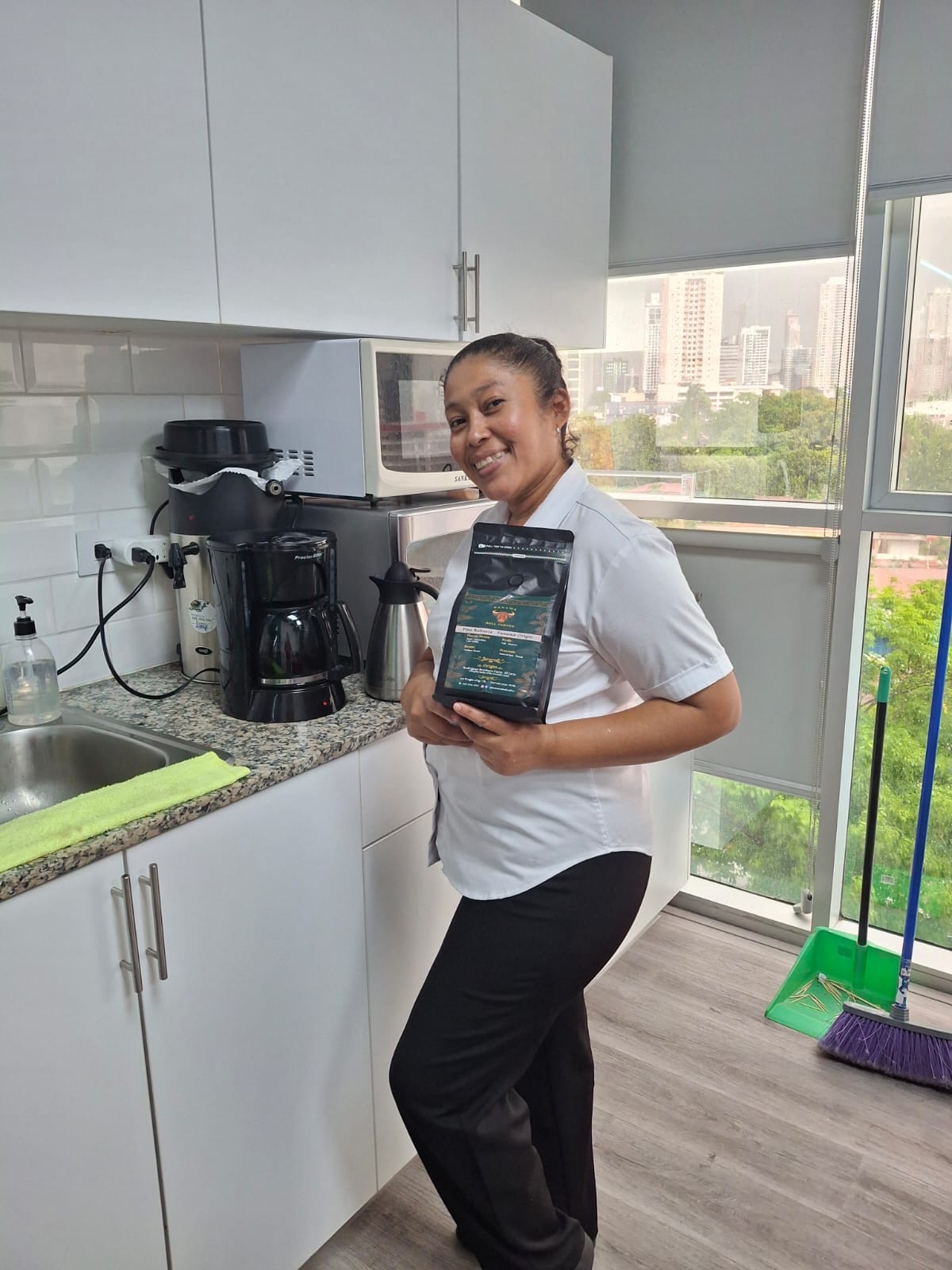 Clientes con Panamá Bull Coffee